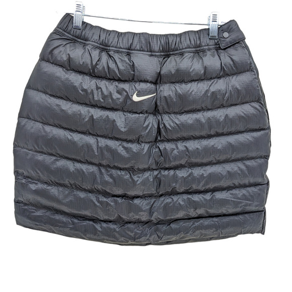 Nike x Stussy Medium Skirt Black Puffer Insulated Skirt Side Zip Pockets - Picture 2 of 8